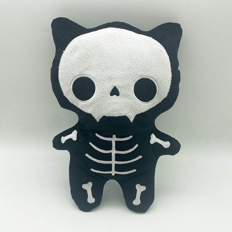 🎃 Halloween Plush Figurine Set – Skeleton Cat, Ghost, Bats & More | 45% OFF, FREE SHIPPING