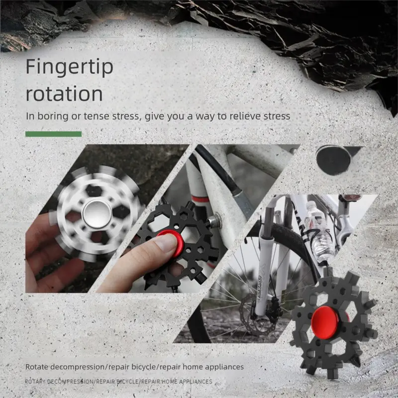 23-in-1 Snowflake Wrench Spinner – Fidget & Fix Anytime