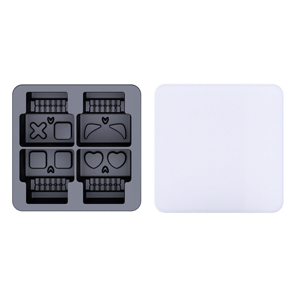 💀 Skull Ice Mold Tray with Lid – 4 Cavities for Whiskey & Cocktails | 50% OFF, FREE SHIPPING