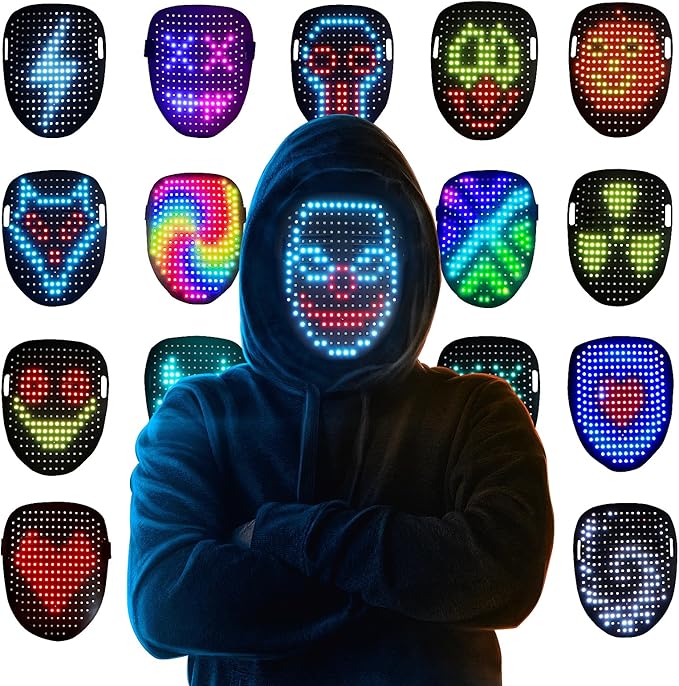🔥 LED Gesture-Control Mask – Be the Star of Every Party | 50% OFF, $50 Savings, Free Shipping, TODAY ONLY