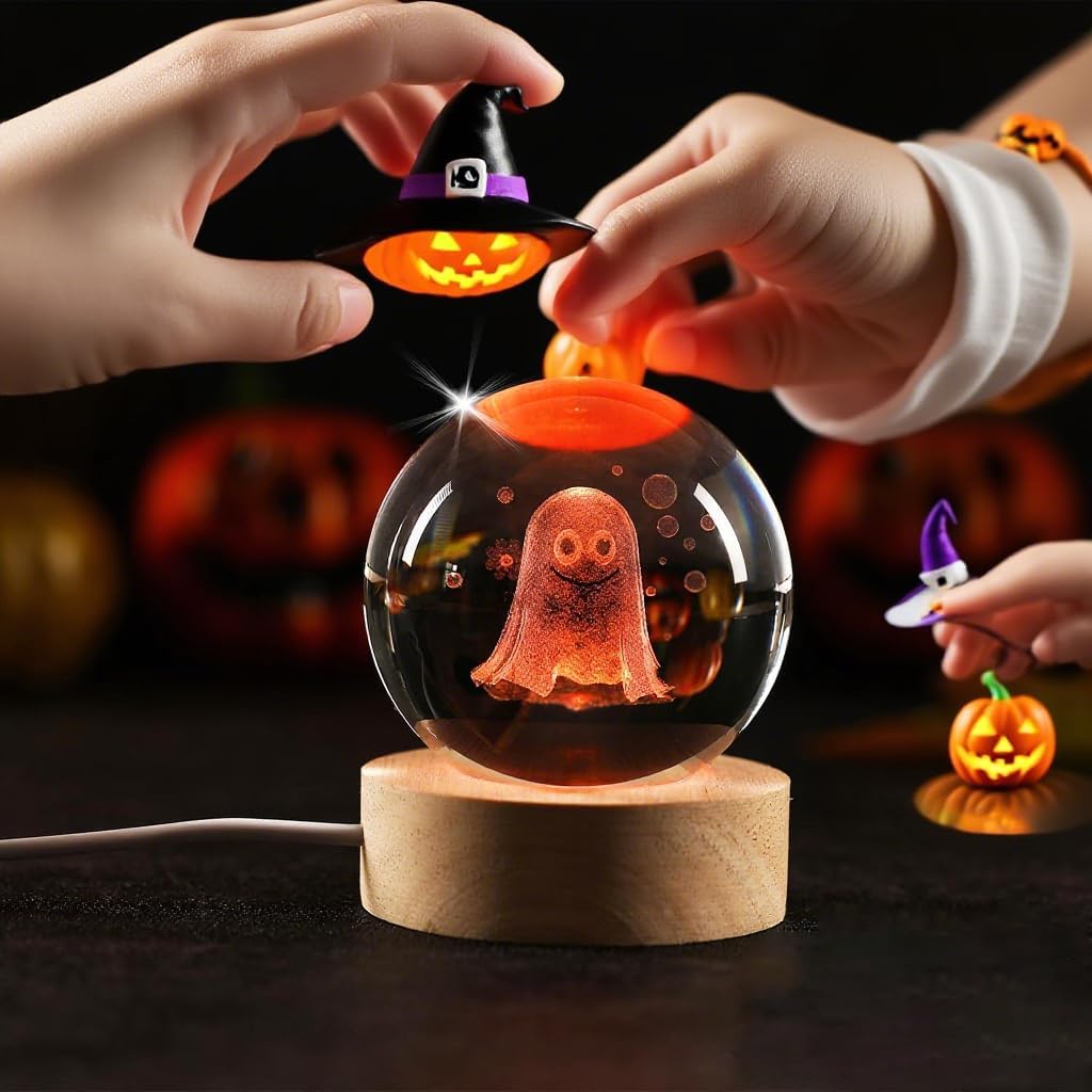 👻 Halloween Ghost Crystal Night Light – Spooky & Cute Decor | 50% OFF, FREE SHIPPING, BUY MORE SAVE MORE
