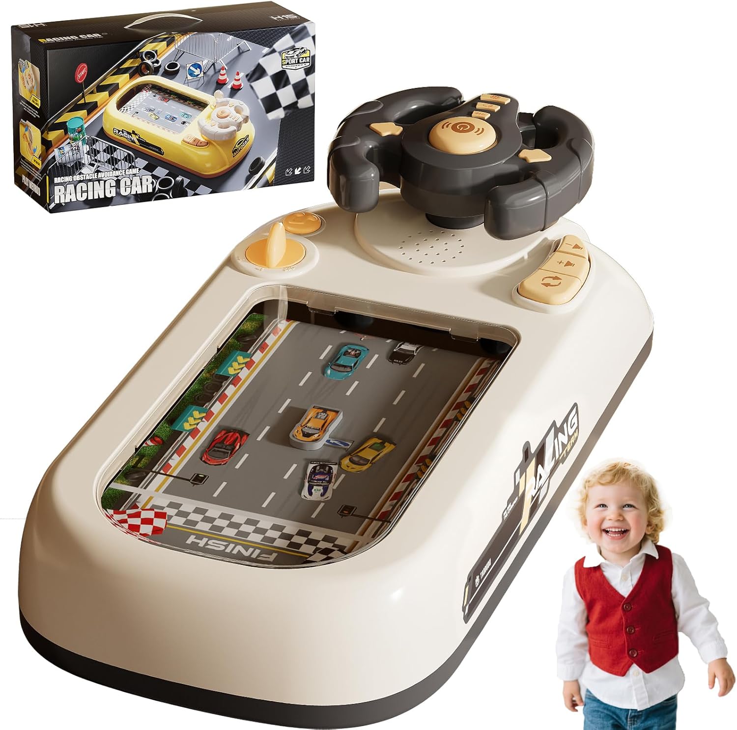 Interactive Car Adventure Steering Wheel Toy for Kids | 50% OFF, $60 Savings, Free Shipping - TODAY ONLY!