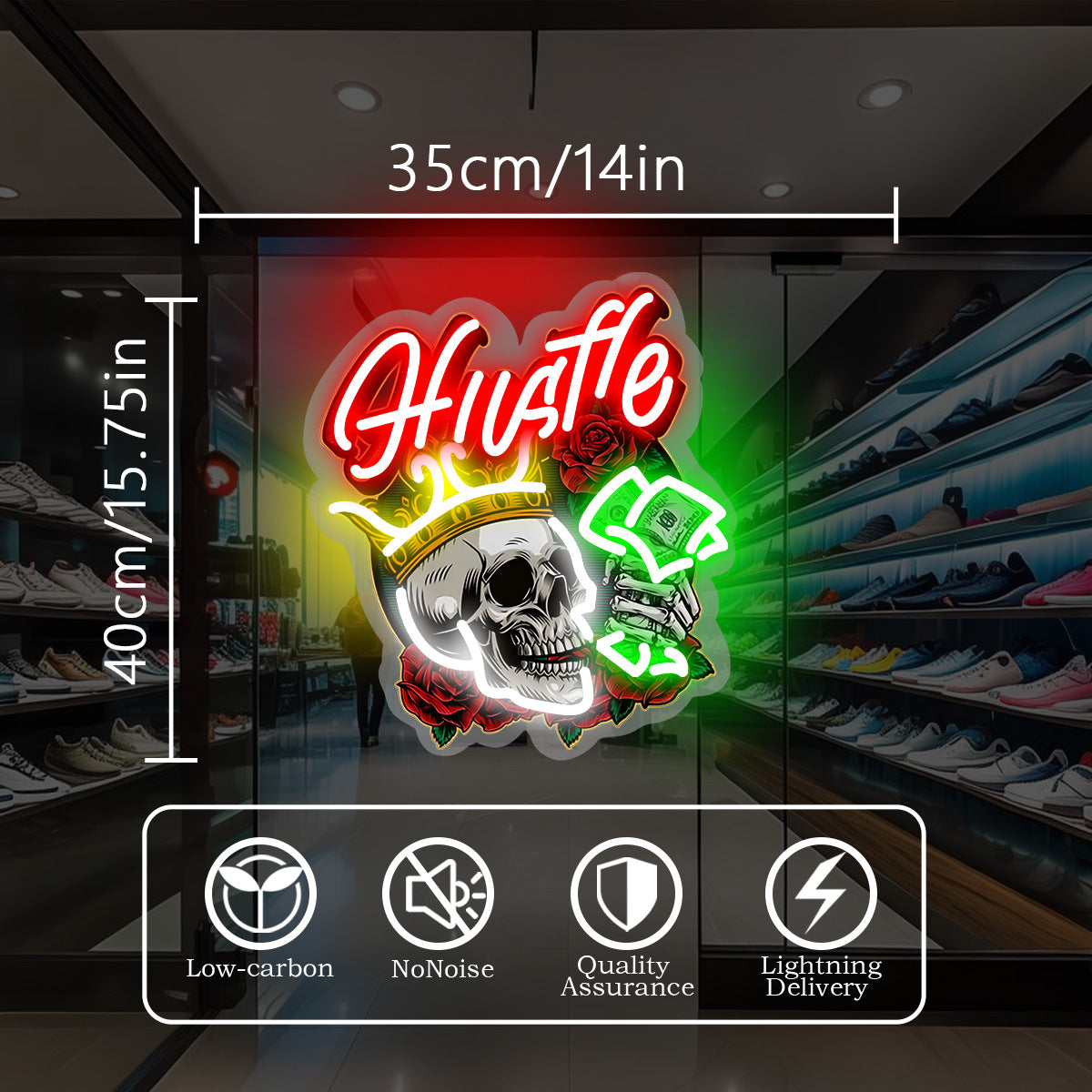 💀 Skull King UV Neon Light Sign – Dorm Room Glow Upgrade | 50% OFF, FREE SHIPPING