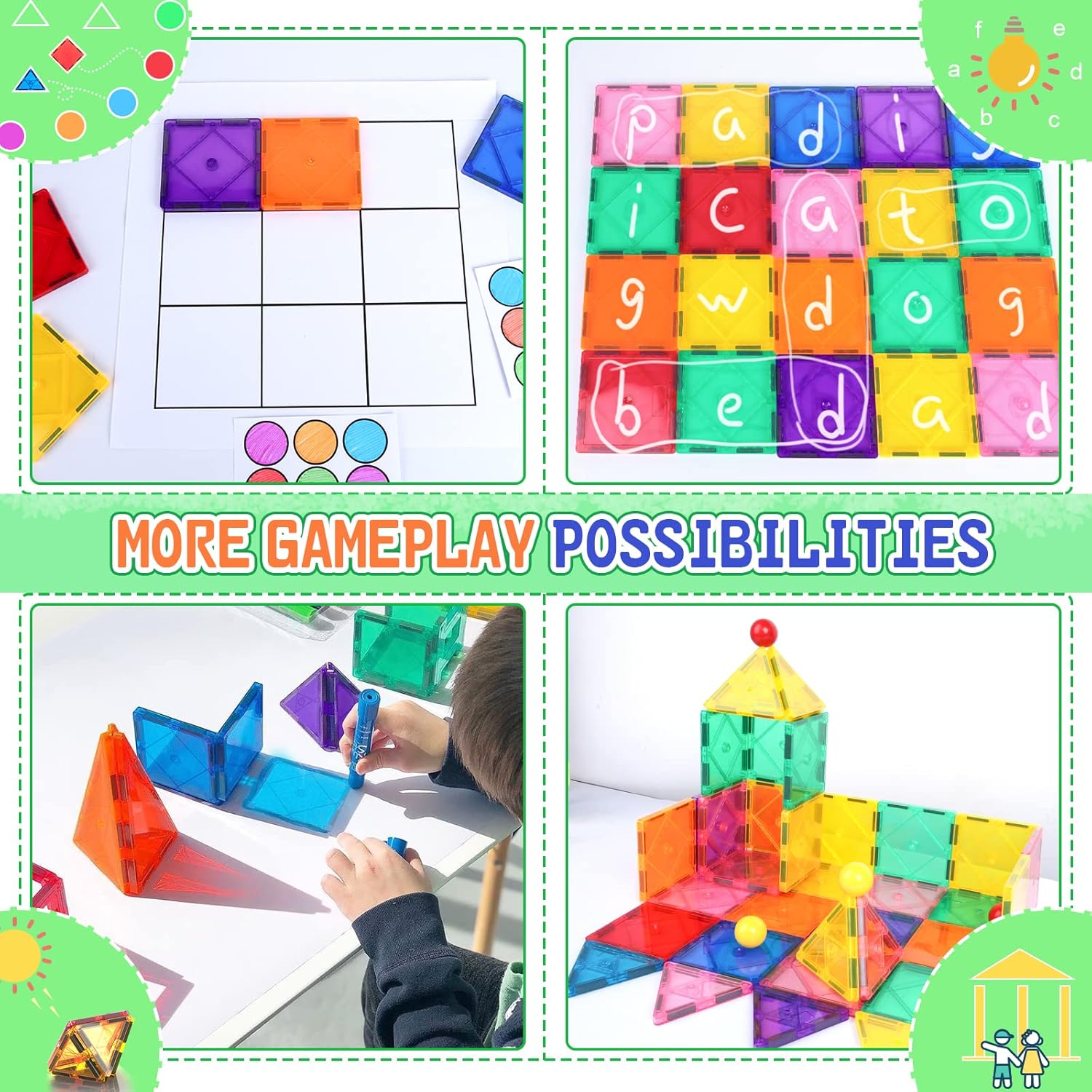 40PCS Magnetic Building Tiles – Spark Creativity & Learning Through Play | 40% OFF, $40 Savings, TODAY ONLY