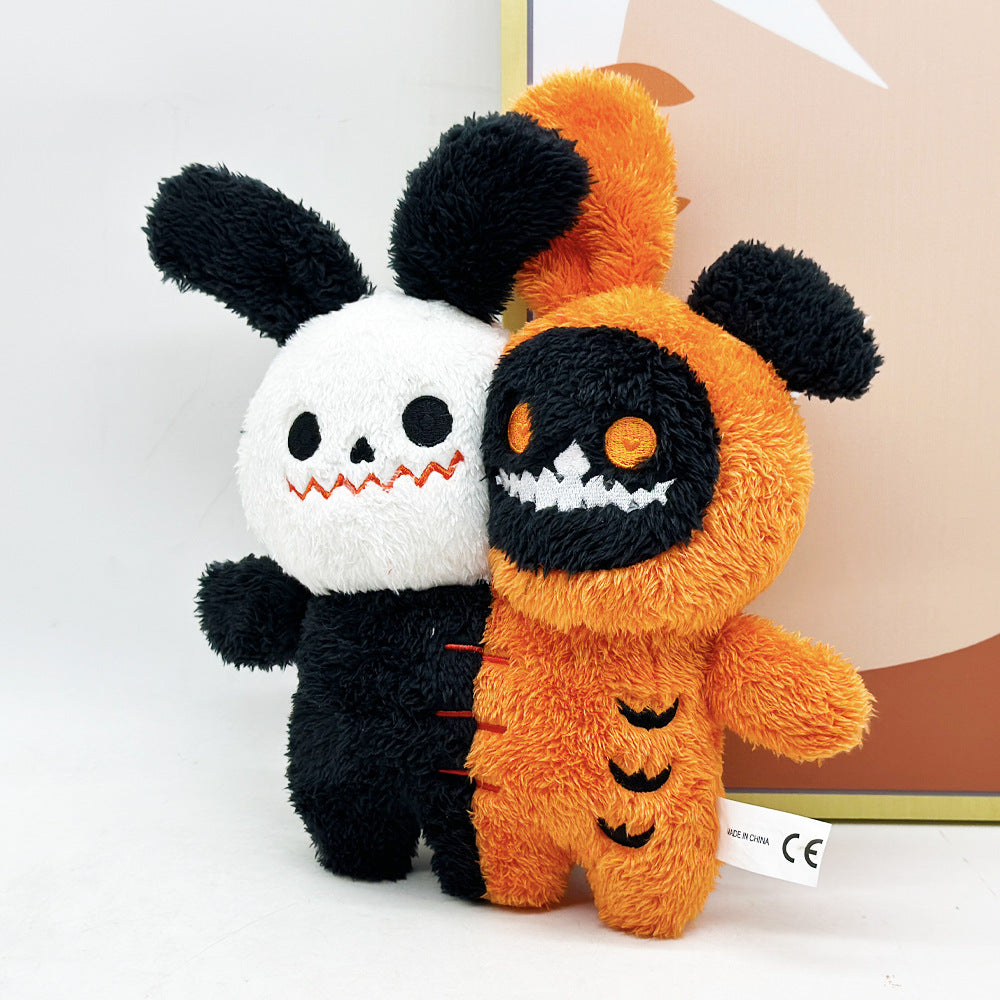 🎃 Halloween Ghost Bunny Plush – Creepy-Cute Duo for Spooky Season!