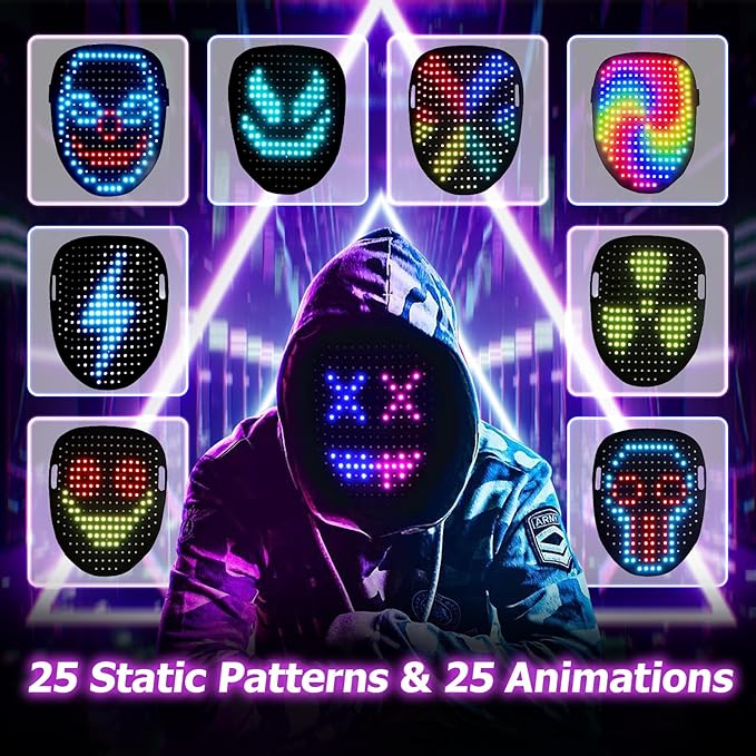 🔥 LED Gesture-Control Mask – Be the Star of Every Party | 50% OFF, $50 Savings, Free Shipping, TODAY ONLY