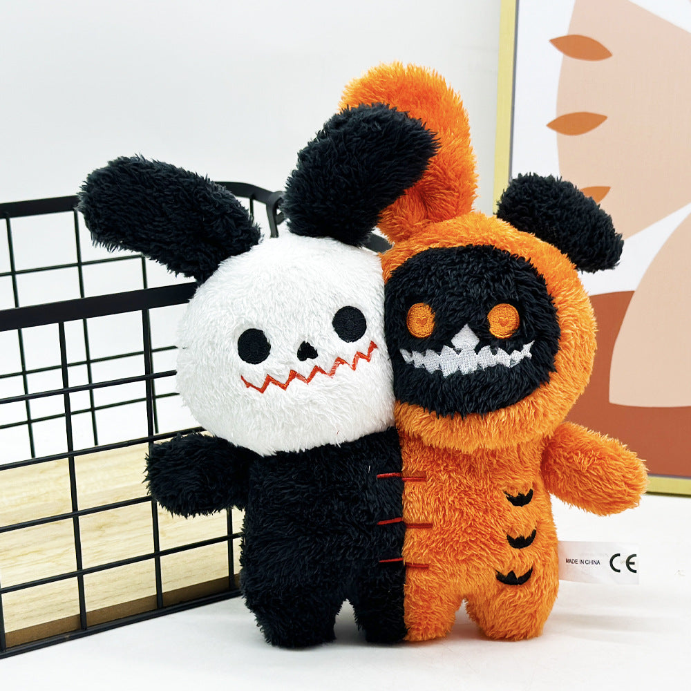 🎃 Halloween Ghost Bunny Plush – Creepy-Cute Duo for Spooky Season!