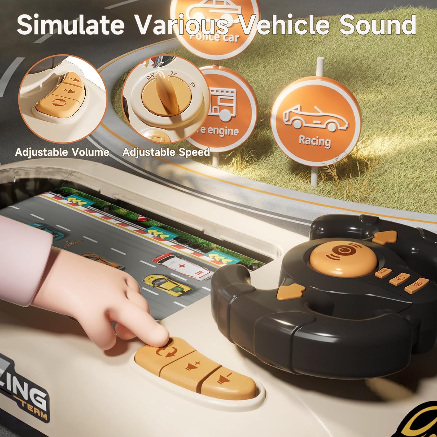 Interactive Car Adventure Steering Wheel Toy for Kids | 50% OFF, $60 Savings, Free Shipping - TODAY ONLY!