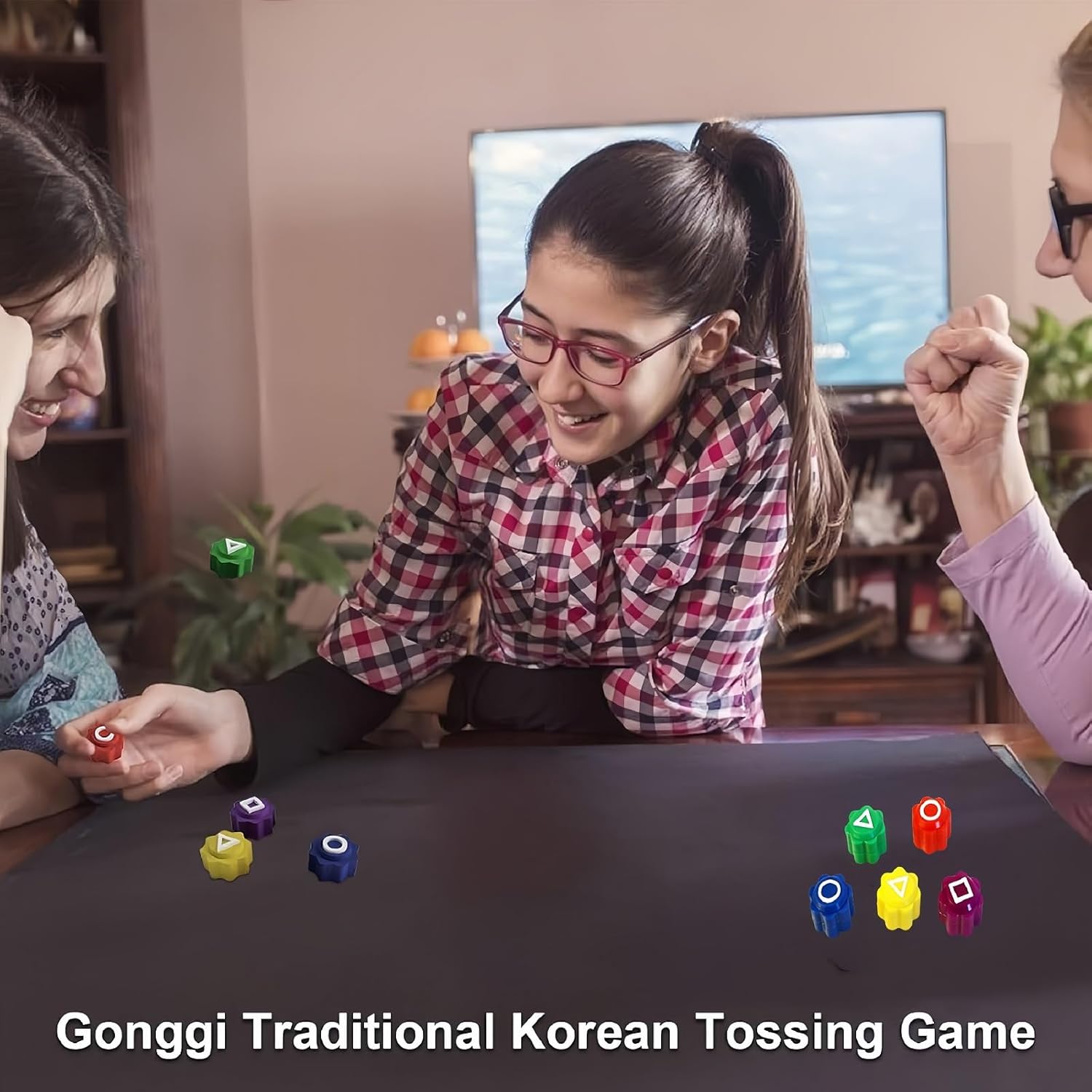 Korean Traditional Game Set – Gonggi, Jebi, Paeng‑y & Ddakji | 35% OFF, FREE SHIPPING