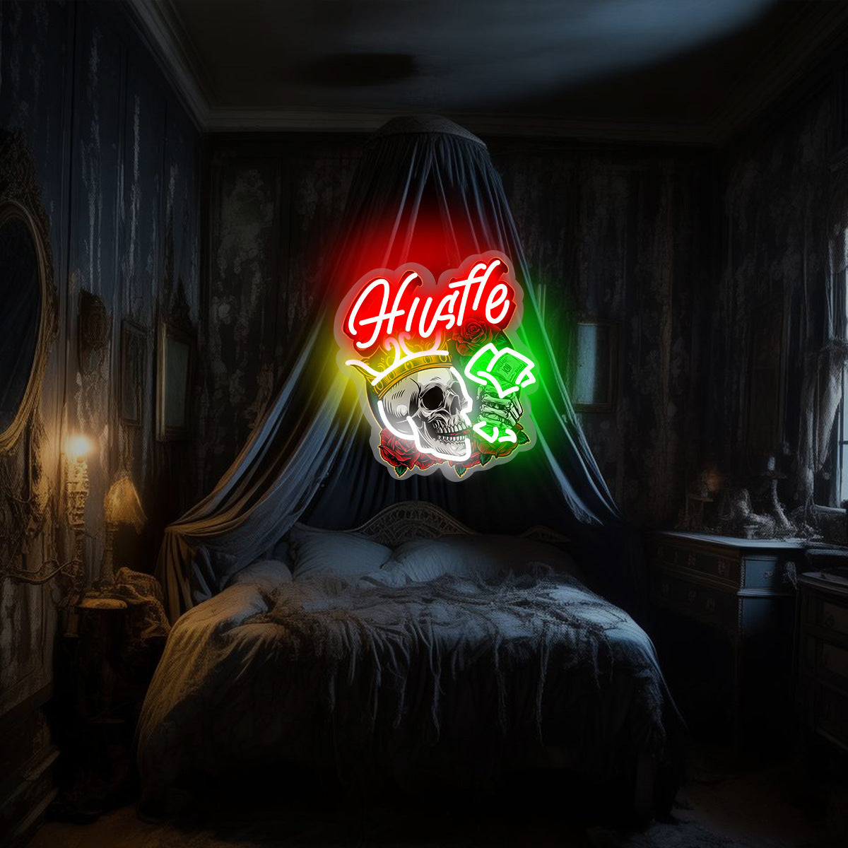 💀 Skull King UV Neon Light Sign – Dorm Room Glow Upgrade | 50% OFF, FREE SHIPPING