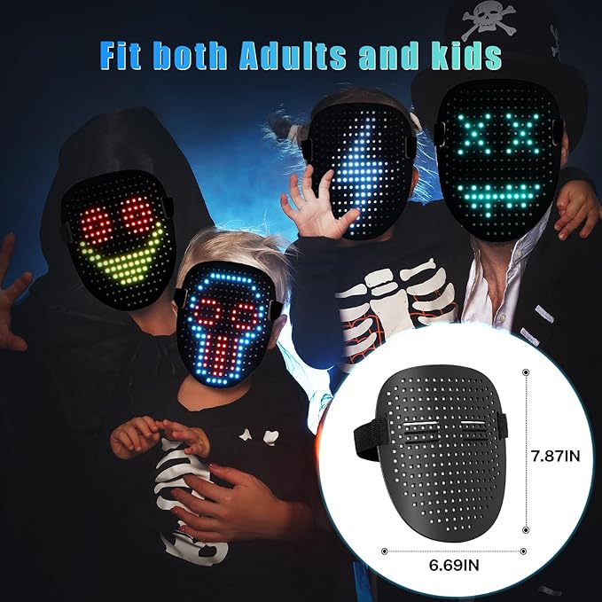🔥 LED Gesture-Control Mask – Be the Star of Every Party | 50% OFF, $50 Savings, Free Shipping, TODAY ONLY