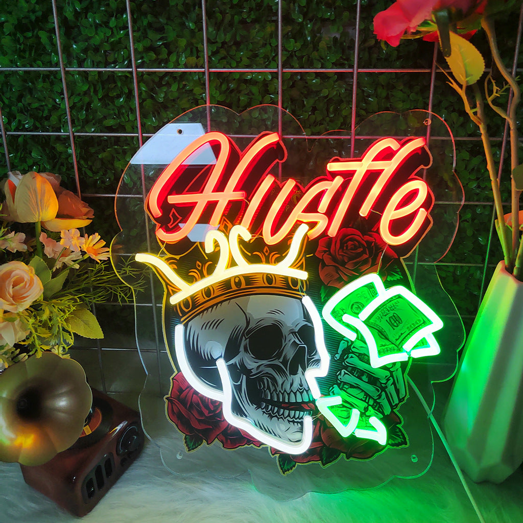 💀 Skull King UV Neon Light Sign – Dorm Room Glow Upgrade | 50% OFF, FREE SHIPPING