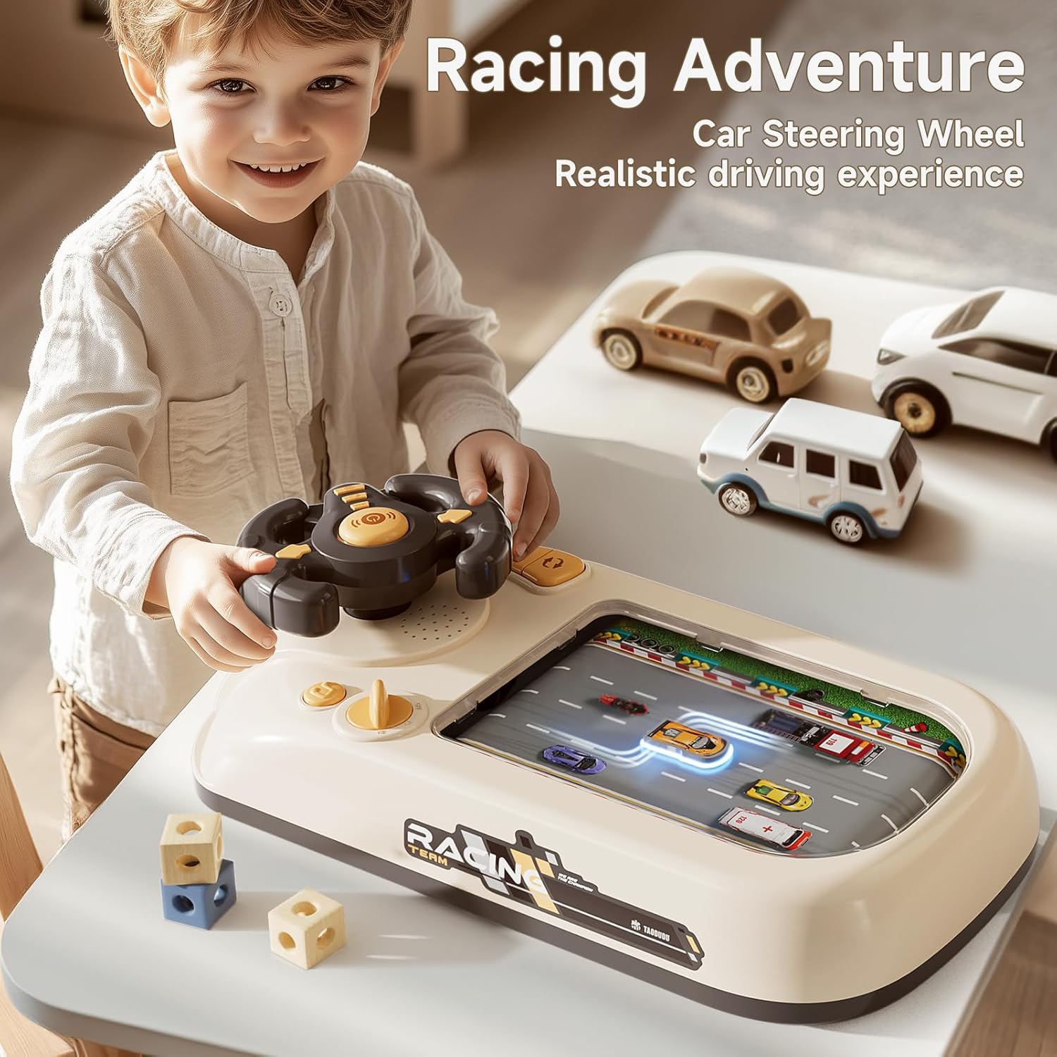 Interactive Car Adventure Steering Wheel Toy for Kids | 50% OFF, $60 Savings, Free Shipping - TODAY ONLY!