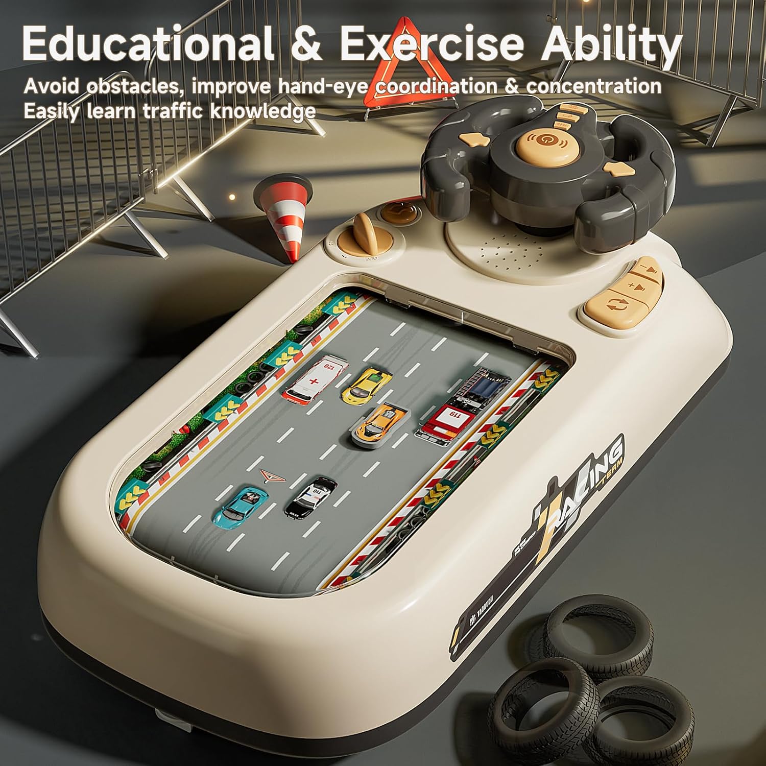 Interactive Car Adventure Steering Wheel Toy for Kids | 50% OFF, $60 Savings, Free Shipping - TODAY ONLY!