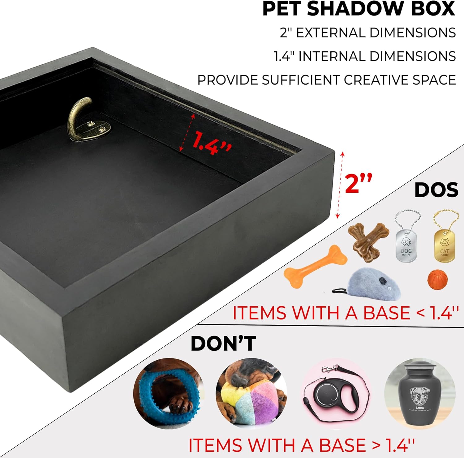 🐾 Pet Shadow Box Memorial Frame – Rustic Wooden Keepsake | 43% OFF, FREE SHIPPING
