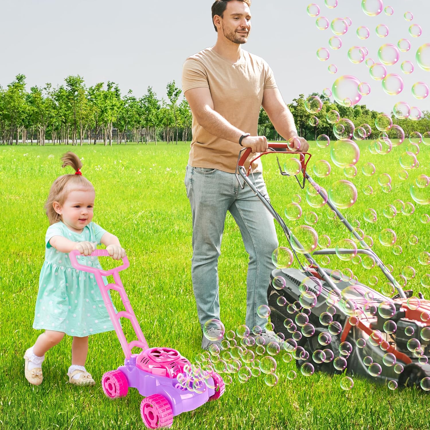 Bubble Lawn Mower – Push & Play Summer Toy for Toddlers | 50%OFF, $50 Savings, Free Shipping - TODAY ONLY!