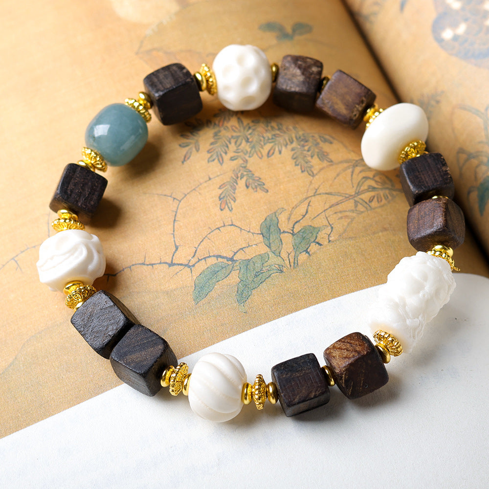 🔮Luck on Your Wrist – Hand-Woven Tibetan Yak Bone Bracelet | Free Shipping