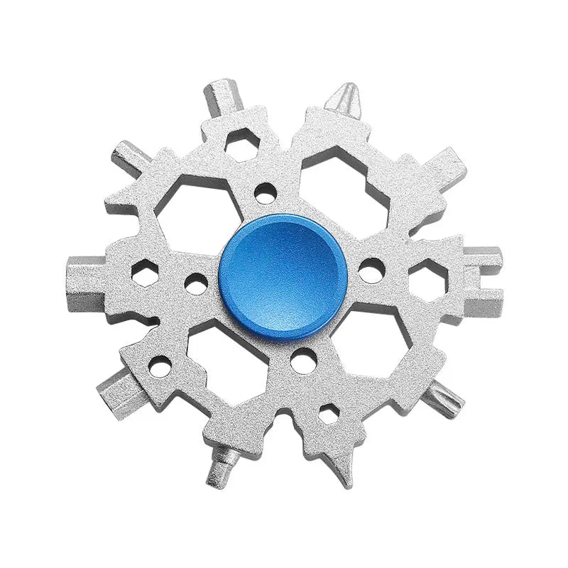 23-in-1 Snowflake Wrench Spinner – Fidget & Fix Anytime