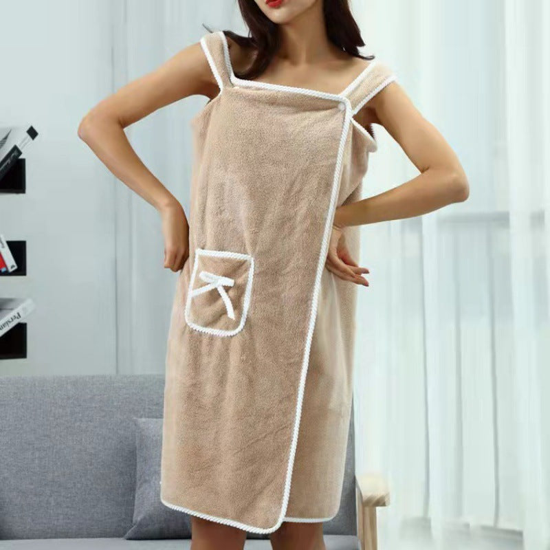Wearable Bath Towel Dress – A water goddess emerging in grace