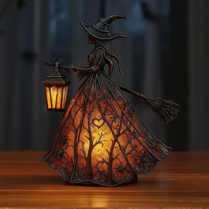 🧙♀️ Halloween Witch Lamp – Spooky LED Table Light for Home & Party Décor