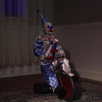 Halloween Bicycle Clown Electric Sensor Haunted House Decor Scene Setup Decorations Props Ornaments | FREE SHIPPING