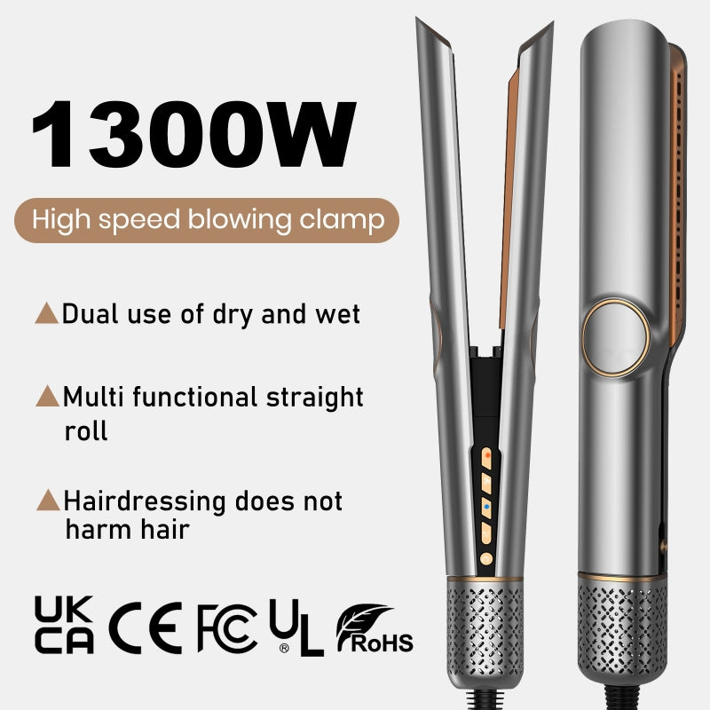 Hair Straightener,2 in 1 Wet to Dry Hair Dryer and Straightener | Waving,Curling & Styling,Flat Iron Hair Ceramic Flat Iron with LCD Display | FREE SHIPPING