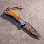 Damascus Outdoor Knife Camping Multi-Function Survival Knife High-Hardness Outdoor Survival Folding Knife | FREE SHIPPING