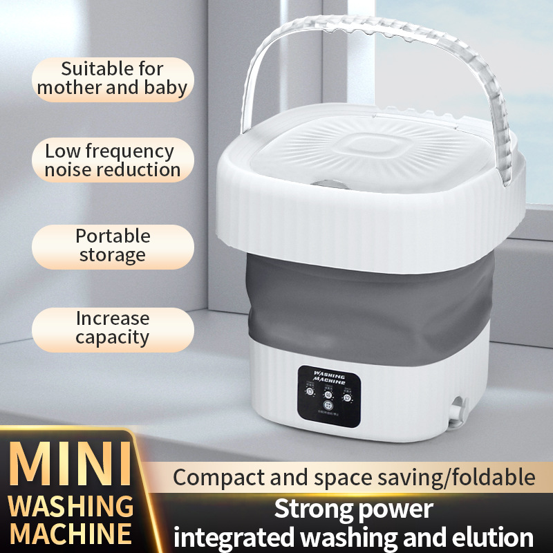 Folding Mini Washing Machine,Underwear and Socks Washing Machine | FREE SHIPPING