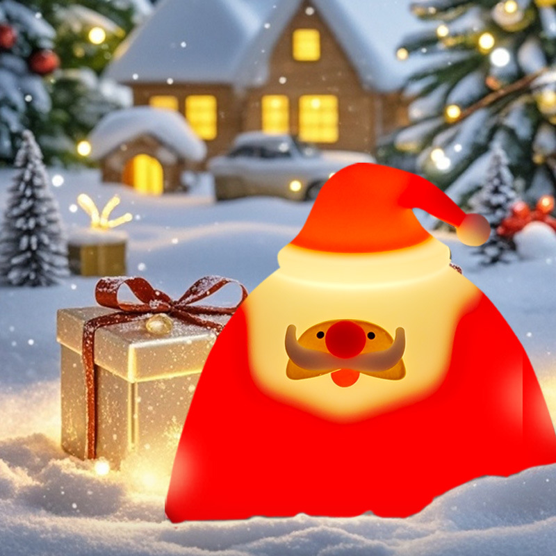 Santa Claus Night Light Silicone Lamp Clap-Activated Light | FREE SHIPPING