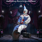 Halloween Bicycle Clown Electric Sensor Haunted House Decor Scene Setup Decorations Props Ornaments | FREE SHIPPING