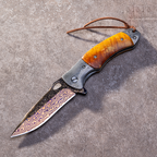 Damascus Outdoor Knife Camping Multi-Function Survival Knife High-Hardness Outdoor Survival Folding Knife | FREE SHIPPING