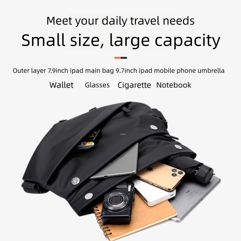 Commuter Chest Bag, Cycling Bag, Waterproof Motorcycle Bag, Large Capacity Sports Bag, Versatile Shoulder Bag | FREE SHIPPING