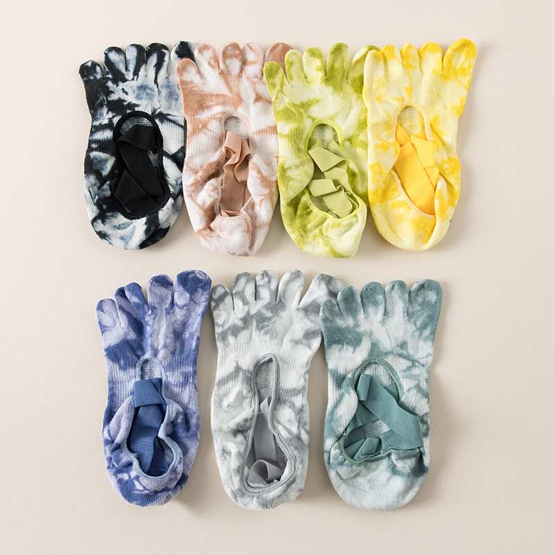 【Tie-Dye Art × Foot Aesthetics】Tie-Dye Five-Toe Yoga Socks | FREE SHIPPING