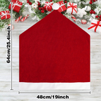 Santa hats Santa hat chair covers Red velvet chair covers Home chair decorations Dining room ambiance decorative chair covers | FREE SHIPPING