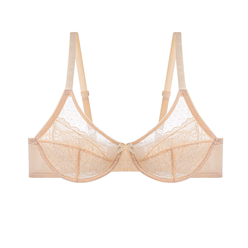 Floral Lace Plus Size Underwire Unlined Unpadded Minimizer Full Coverage Bra Women's Wear Comfortable Breathable Mesh Cup | FREE SHIPPING