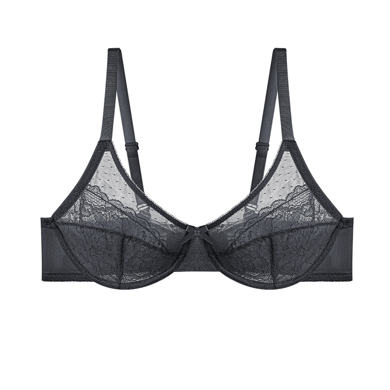 Floral Lace Plus Size Underwire Unlined Unpadded Minimizer Full Coverage Bra Women's Wear Comfortable Breathable Mesh Cup | FREE SHIPPING