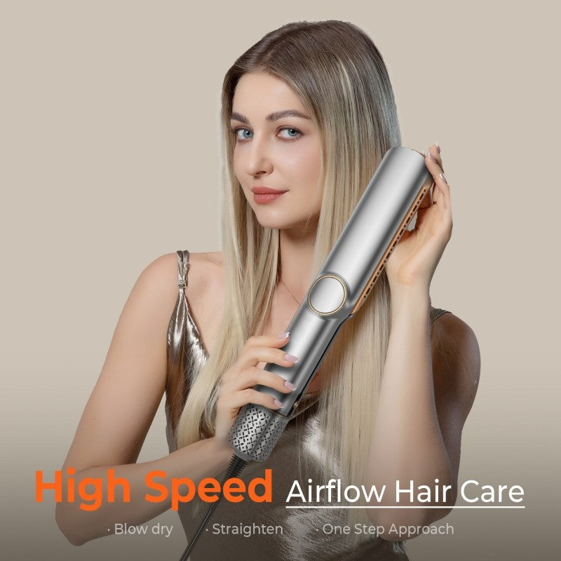Hair Straightener,2 in 1 Wet to Dry Hair Dryer and Straightener | Waving,Curling & Styling,Flat Iron Hair Ceramic Flat Iron with LCD Display | FREE SHIPPING