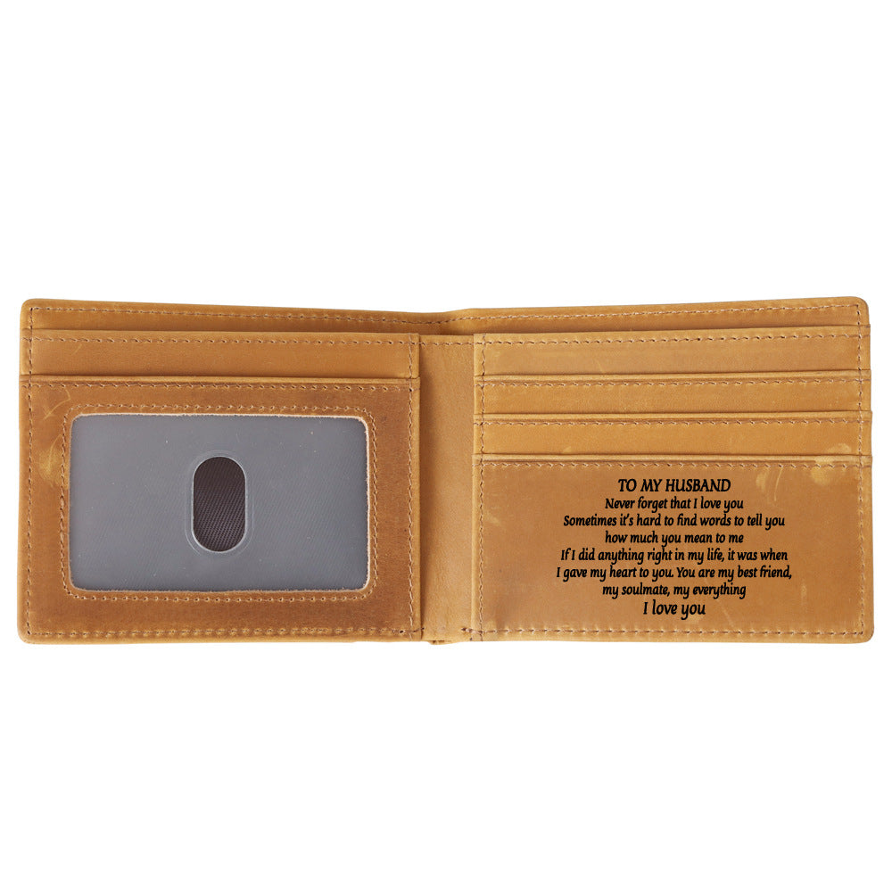 🎄 Genuine Leather Bifold Wallet – The Perfect Christmas Gift