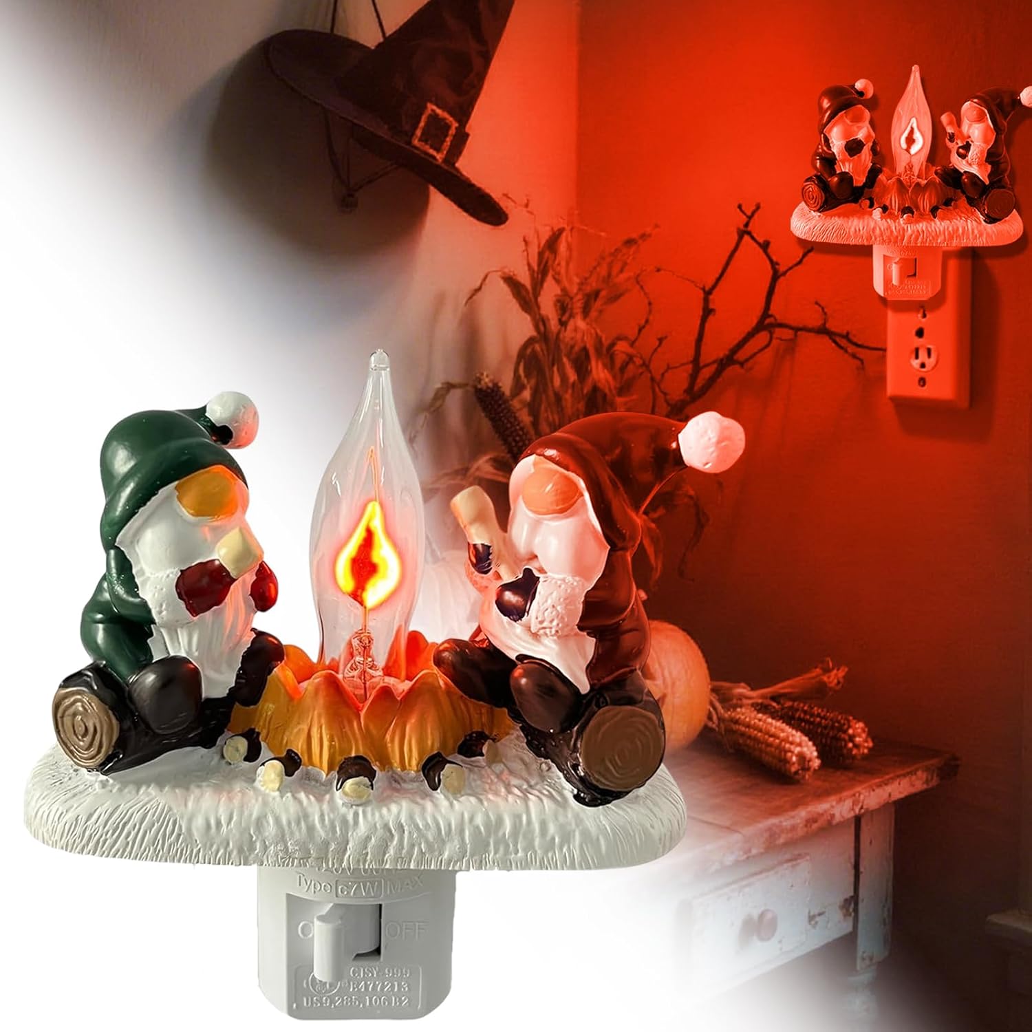 👻 Ghost Campfire Nightlight – Flickering Halloween Flame Glow | 50% OFF, FREE SHIPPING