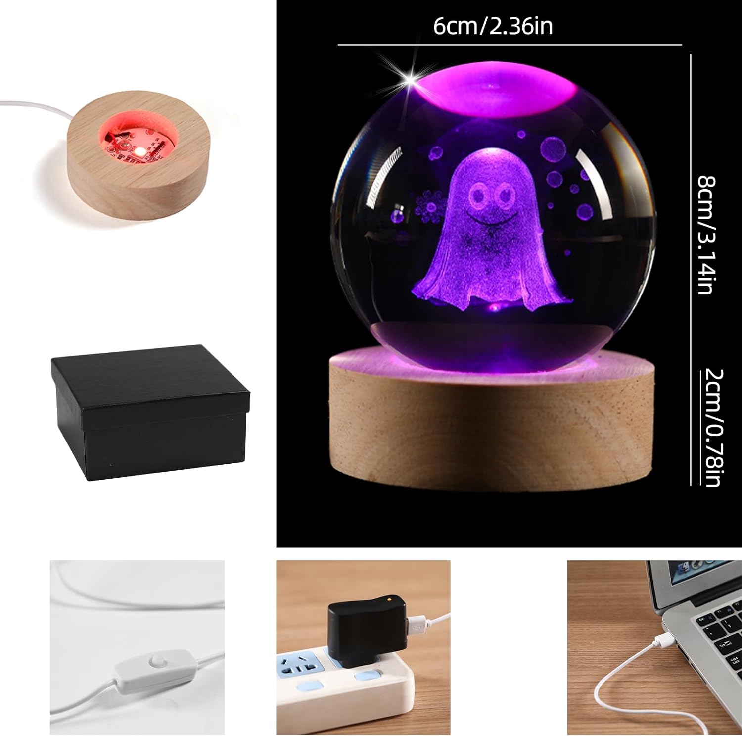 👻 Halloween Ghost Crystal Night Light – Spooky & Cute Decor | 50% OFF, FREE SHIPPING, BUY MORE SAVE MORE