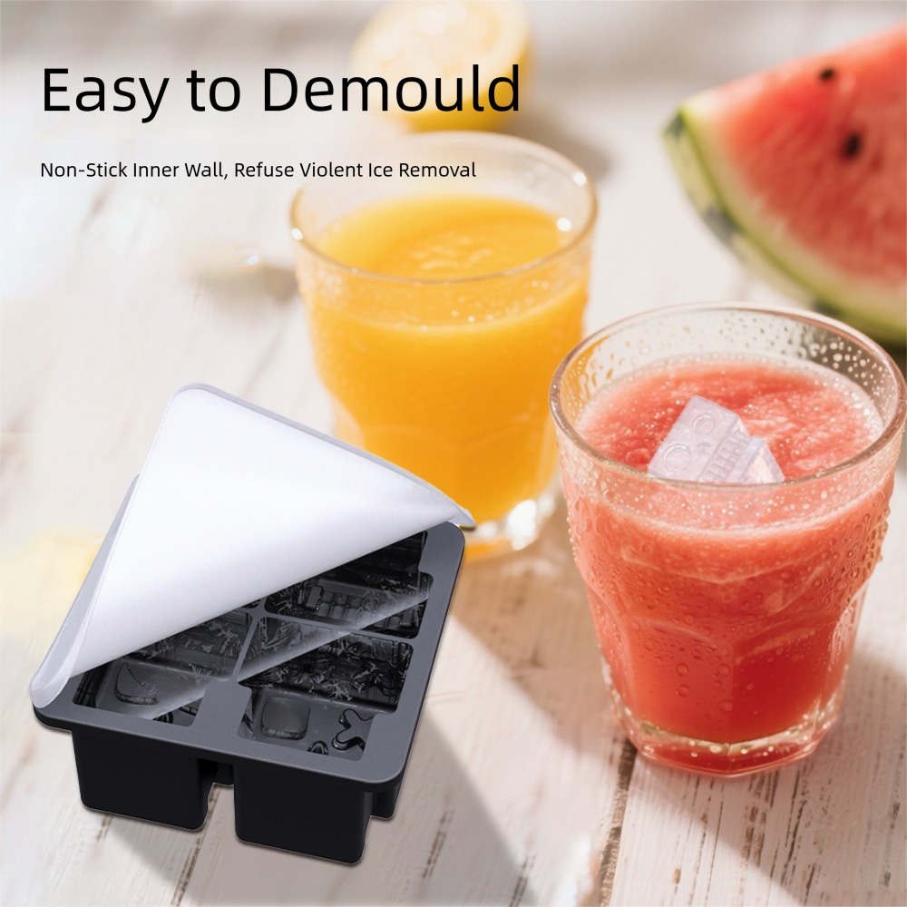 💀 Skull Ice Mold Tray with Lid – 4 Cavities for Whiskey & Cocktails | 50% OFF, FREE SHIPPING