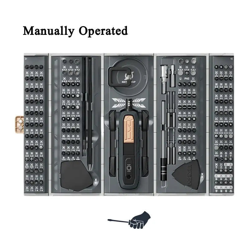 Manually Operated,Multi-Function Screwdriver Tool,180 in 1
