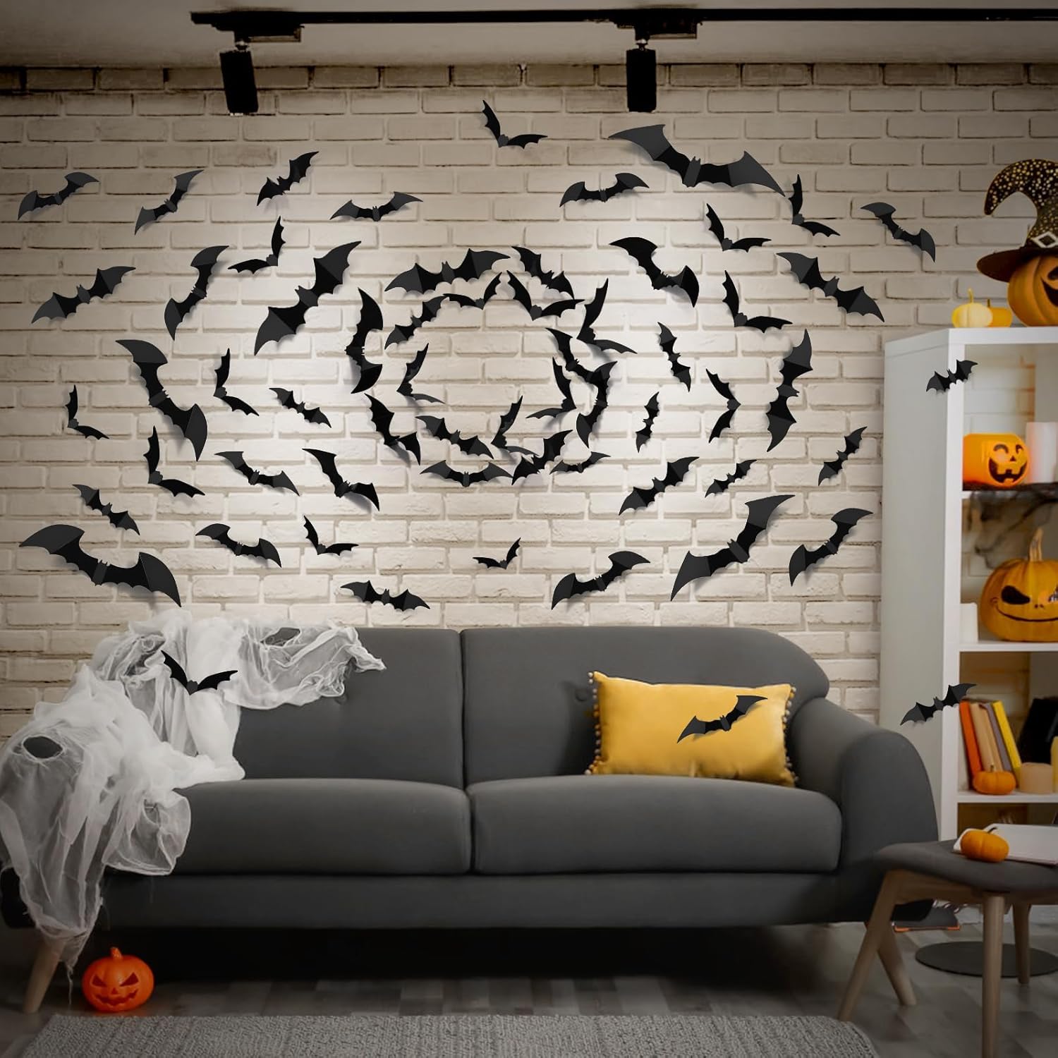 🦇 Halloween 3D Bat Wall Stickers – 120/140PCS Set | 70% OFF, FREE SHIPPING