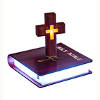 Levitating Cross Lamp, Multi-Color Floating Cross