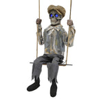 Halloween Electric Glow Decorations: Terrifying Little Girl on a Swing, Clown, and Skeleton | FREE SHIPPING