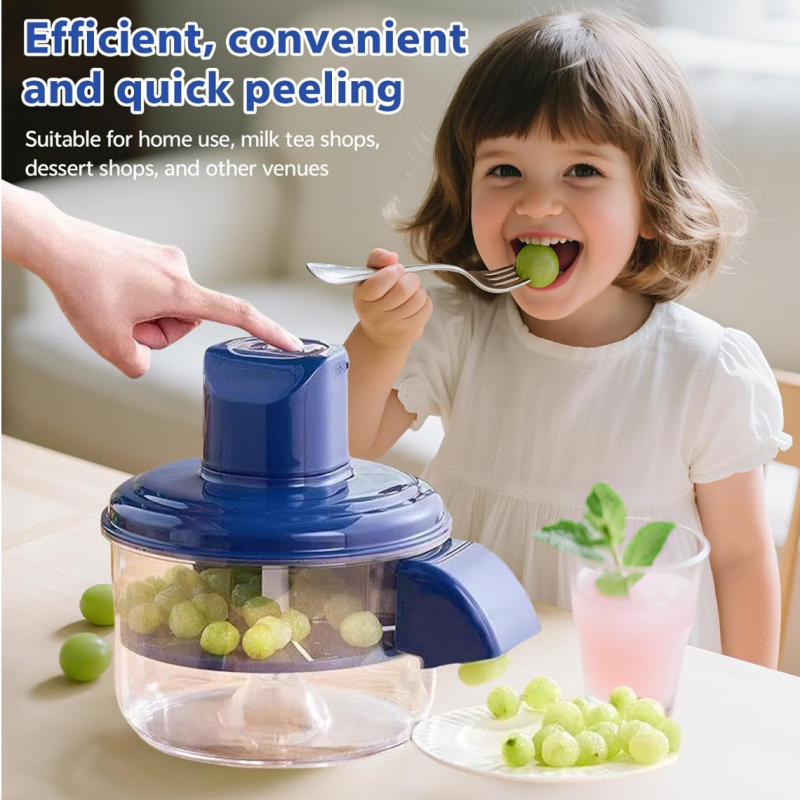 Electric Grape Peeling Machine, Automatic Small Fruit Garlic Peeler Machine Cherry Tomato Garlics Peeler Skin Remover Tool | FREE SHIPPING