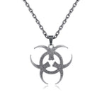Biohazard Pattern Necklace, Unique Style Pendant Jewelry, Trendy Accessory for Daily Wear, Fashionable Gift Idea | FREE SHIPPING