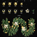 Christmas Decorations, LED Christmas Garland Decorations, Christmas Flocked Garlands, Scene Arrangements | FREE SHIPPING