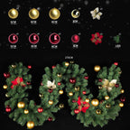 Christmas Decorations, LED Christmas Garland Decorations, Christmas Flocked Garlands, Scene Arrangements | FREE SHIPPING