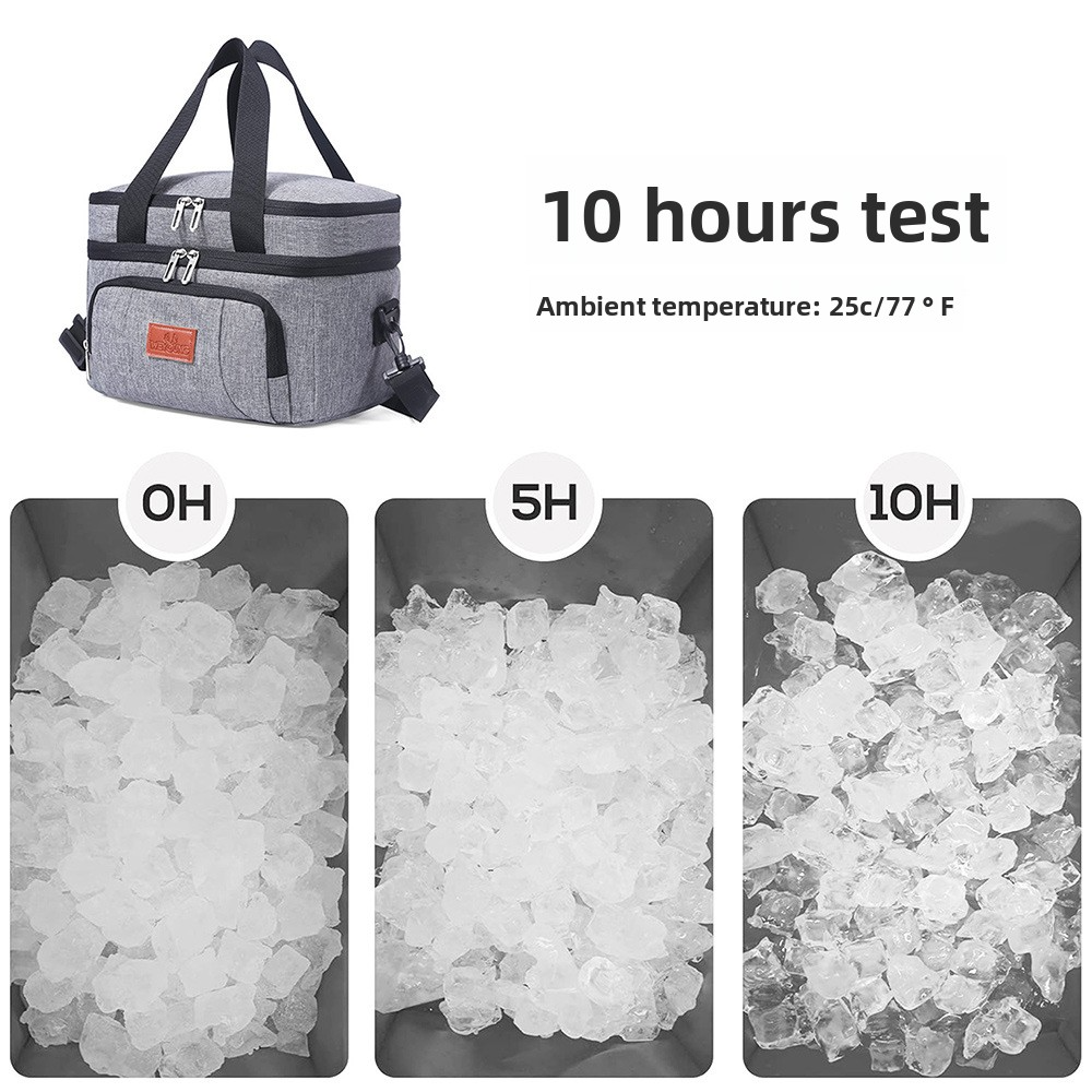 25L Insulated Lunch Cooler Bag with Shoulder Strap - Reusable Leak-Proof Tote for Camping & Travel | 40% OFF, FREE SHIPPING